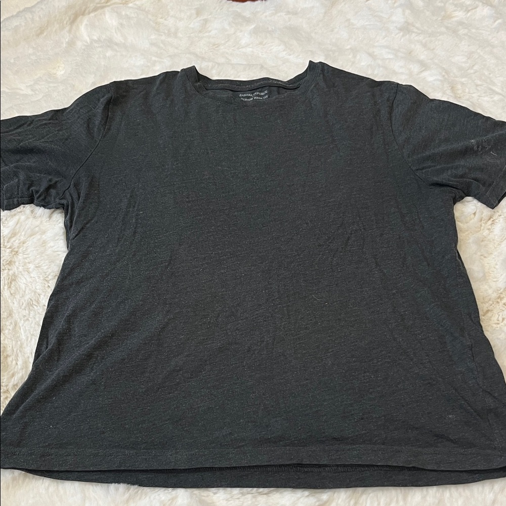 Banana Republic Charcoal Men's Short Sleeve Tee